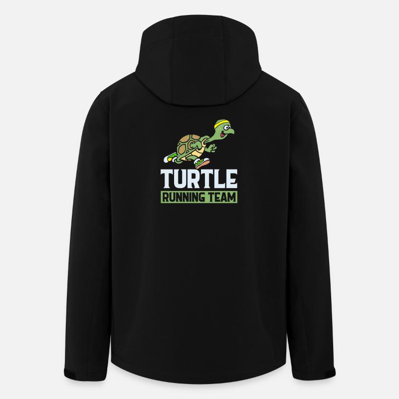 Turtle running team neu - Recycelte Männer Softshell-Jacke von Stanley/Stella - Schwarz