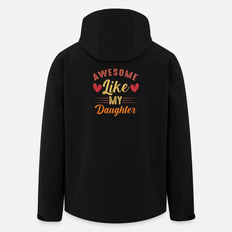 Awesome like my Daughter - Recycelte Männer Softshell-Jacke von Stanley/Stella - Schwarz