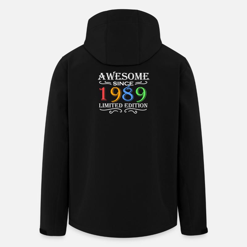 1989 - Né en 1989 - Veste softshell homme en polyester recyclé Stanley/Stella - noir