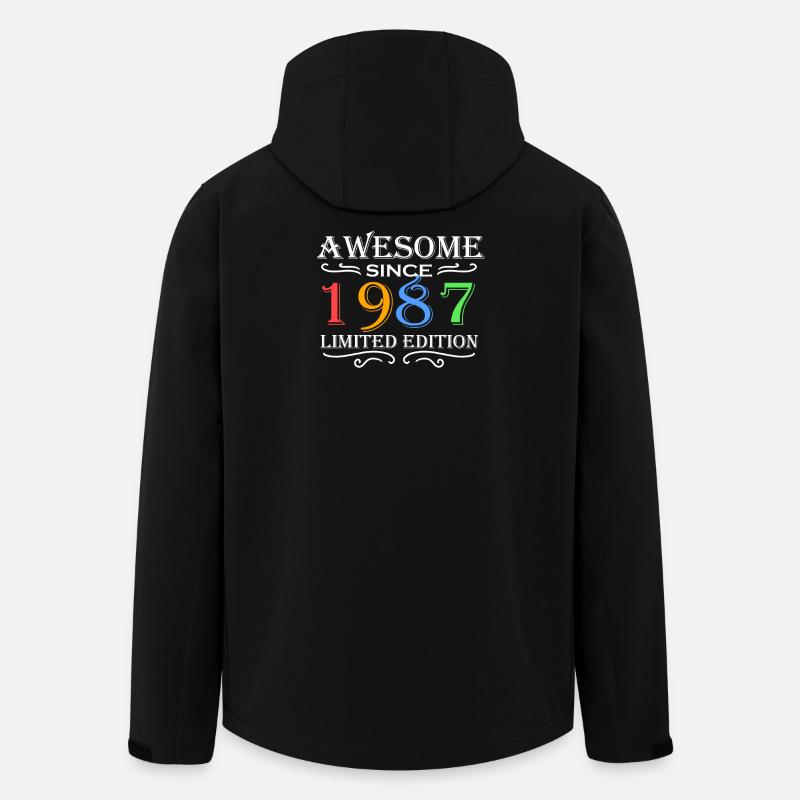 1987 - Born 1987 - Men’s Recycled Softshell Jacket by Stanley/Stella - black