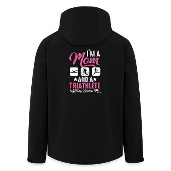 Je suis une mère et une triathlète - Veste softshell homme en polyester recyclé Stanley/Stella - noir - Dos - AI Model Male 185 light (185cm)