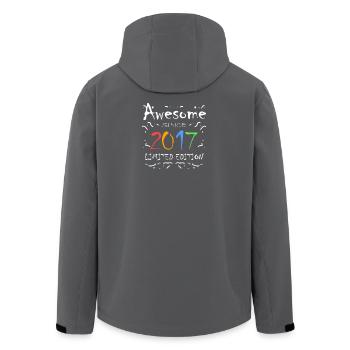 2017 - Fantastique depuis 2017 - Millésime 2017 - Veste softshell homme en polyester recyclé Stanley/Stella - charbon - Dos - AI Model Male 185 light (185cm)
