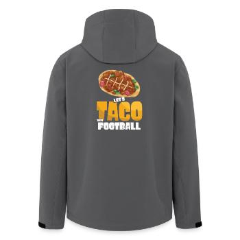 Taco Bout Football Match Jour - Veste softshell homme en polyester recyclé Stanley/Stella - charbon - Dos - AI Model Male 185 light (185cm)