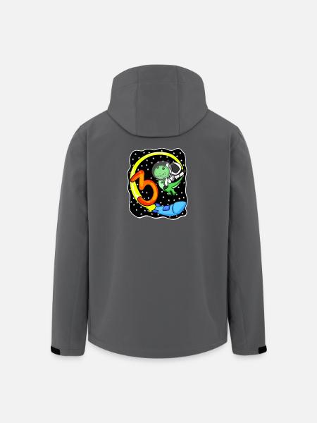 Junge 3 Jahre alt Dinosaurier Astronaut - Recycelte Männer Softshell-Jacke von Stanley/Stella - Schwarz