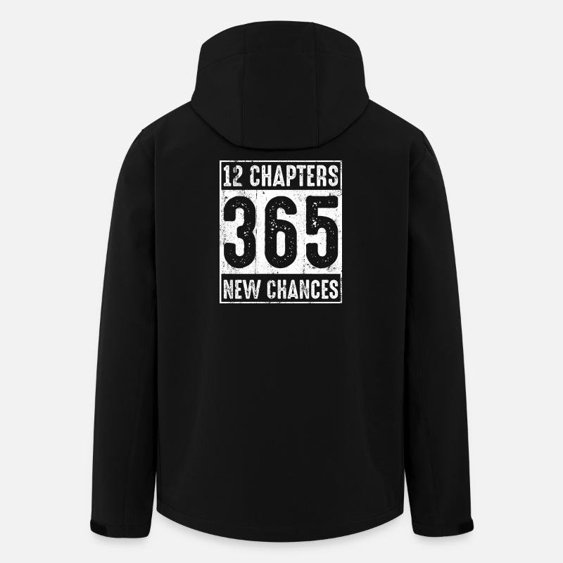 365 Neue Chancen: 12 Kapitel - Recycelte Männer Softshell-Jacke von Stanley/Stella - Schwarz