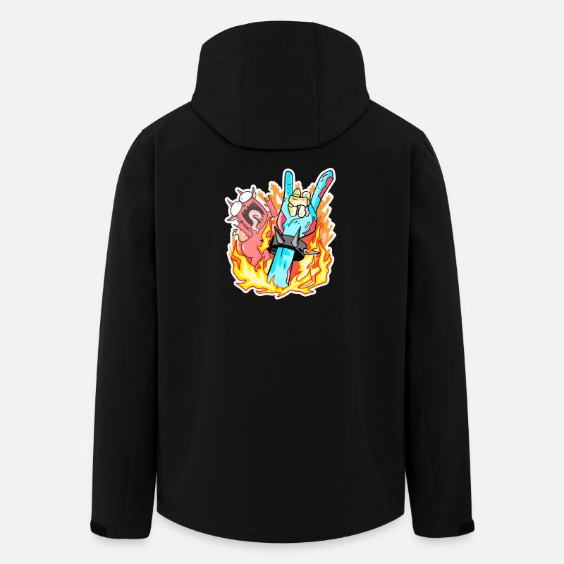 Zombie Hand Rocker - Recycelte Männer Softshell-Jacke von Stanley/Stella - Schwarz