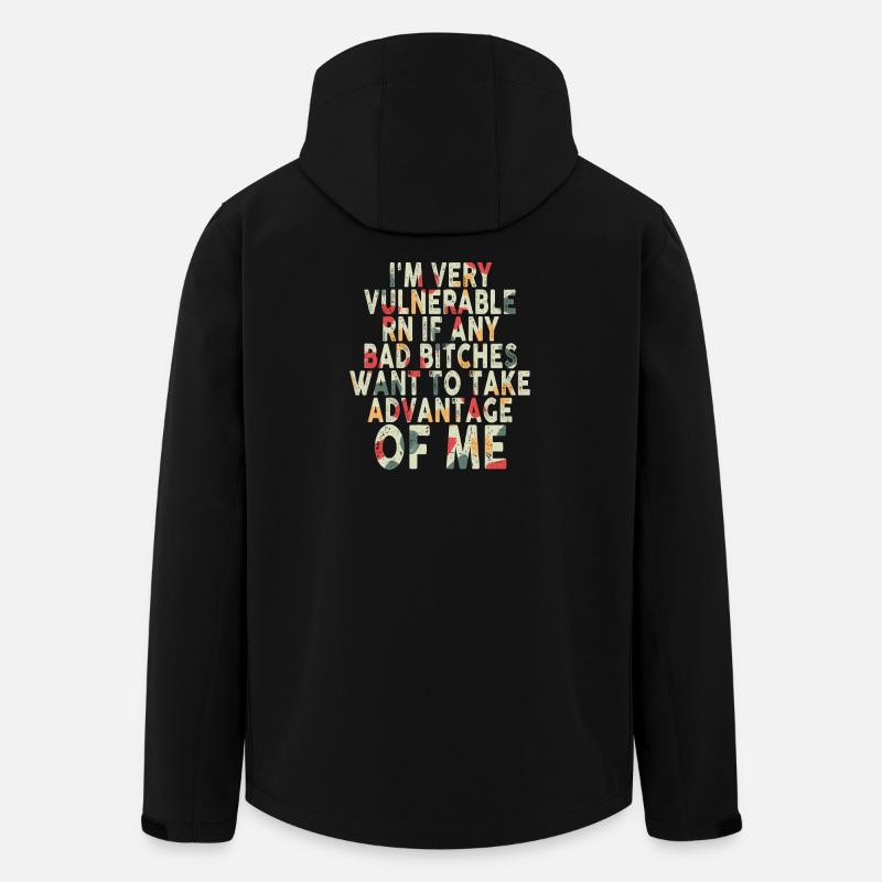 Je suis très vulnérable IA - Veste softshell homme en polyester recyclé Stanley/Stella - noir