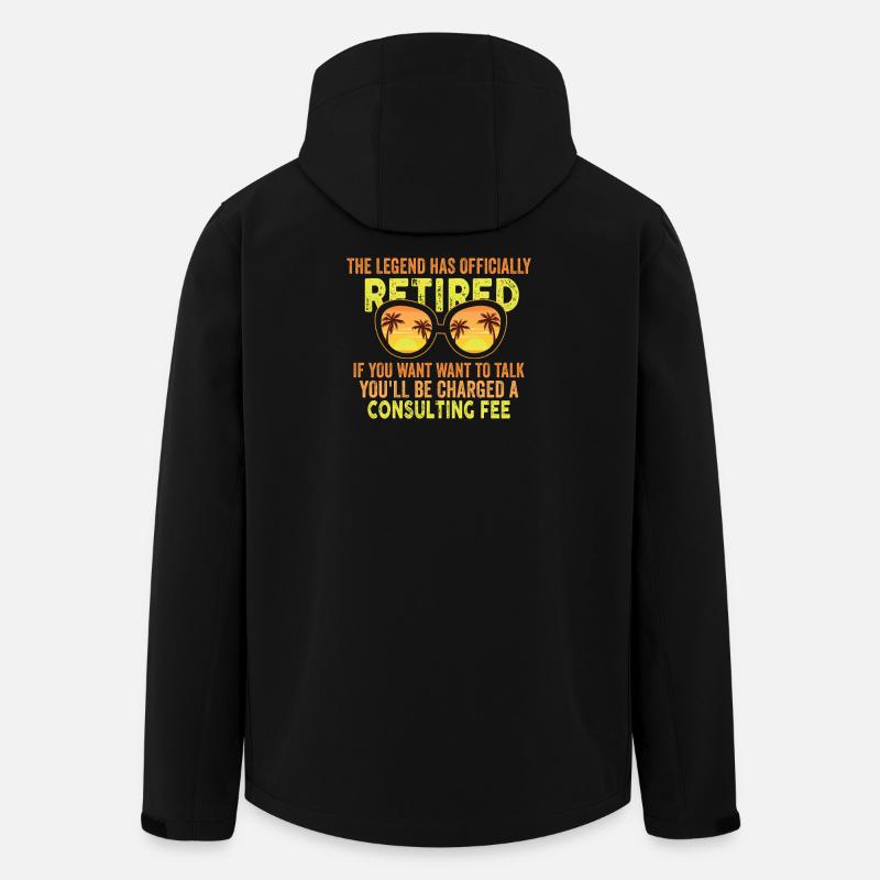 The legend is officially retired - Men’s Recycled Softshell Jacket by Stanley/Stella - black