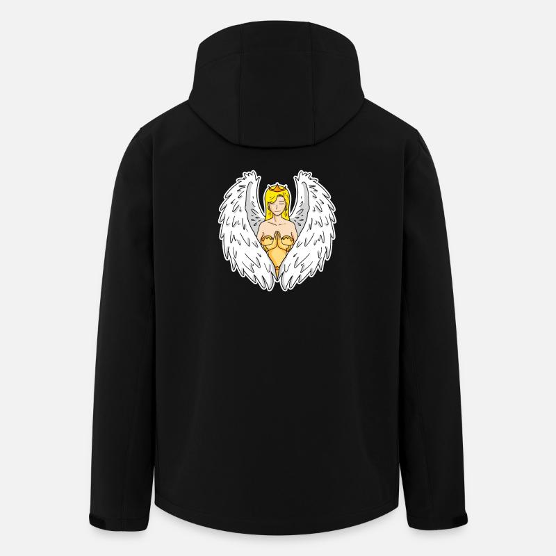Schutzengel - Recycelte Männer Softshell-Jacke von Stanley/Stella - Schwarz