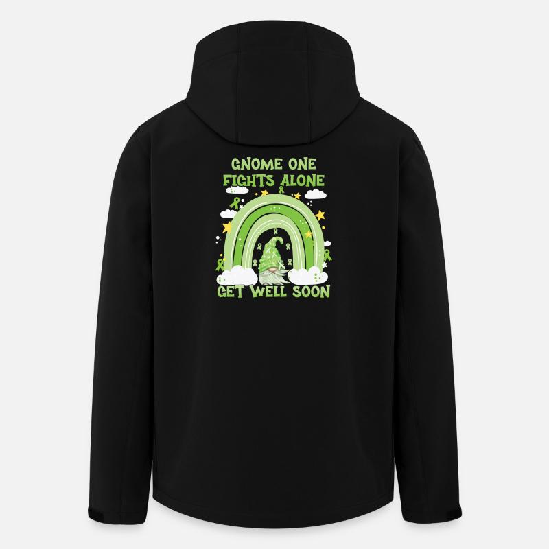 Gnome One Fights Alone Non Hodgkin - Recycelte Männer Softshell-Jacke von Stanley/Stella - Schwarz