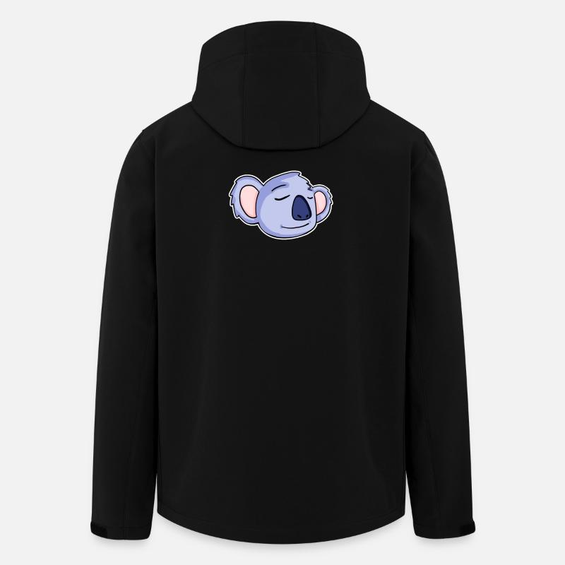 Koala Head Koalas - Men’s Recycled Softshell Jacket by Stanley/Stella - black