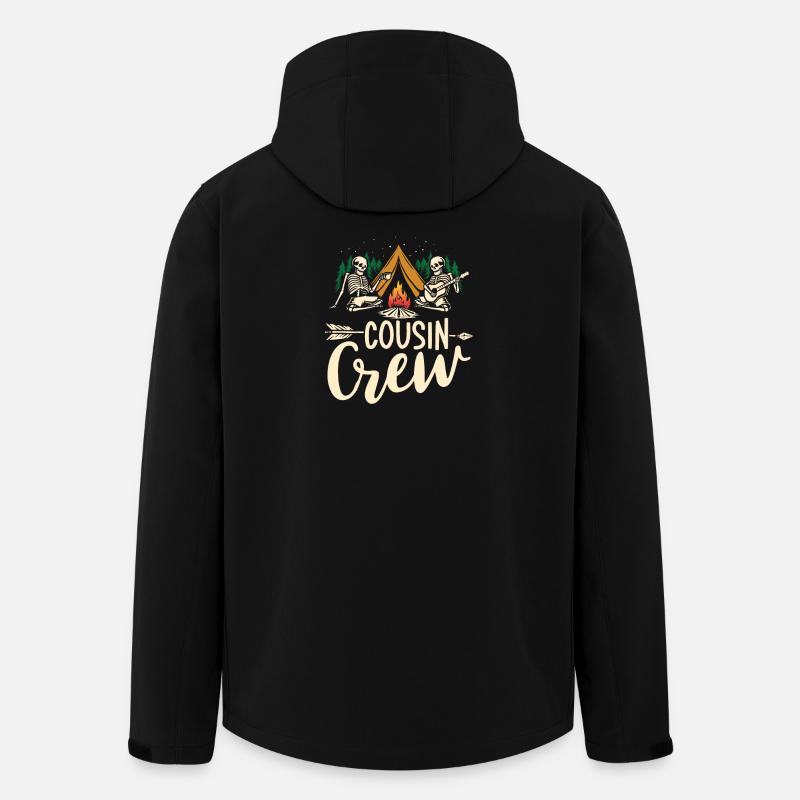 Cousin crew - Recycelte Männer Softshell-Jacke von Stanley/Stella - Schwarz