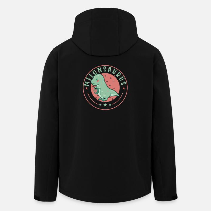 Watermelonsaurus Vegetarischer T Rex - Recycelte Männer Softshell-Jacke von Stanley/Stella - Schwarz
