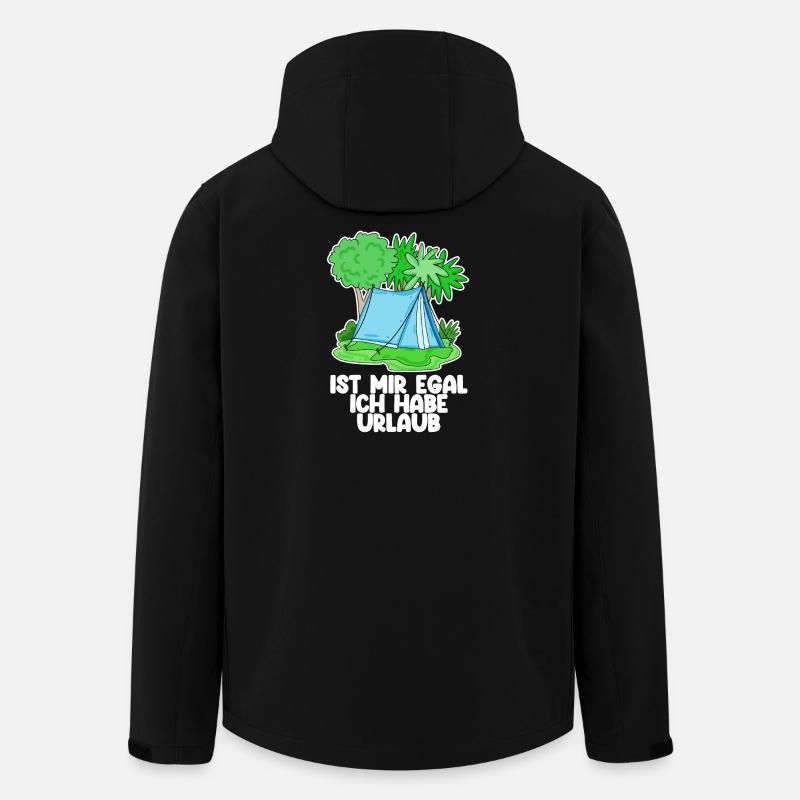 Urlaub - Recycelte Männer Softshell-Jacke von Stanley/Stella - Schwarz