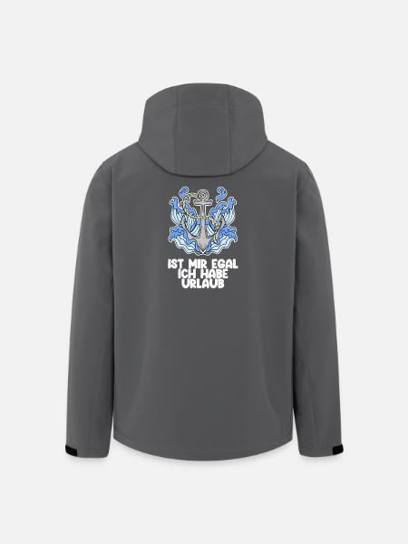 Urlaub - Recycelte Männer Softshell-Jacke von Stanley/Stella - Schwarz