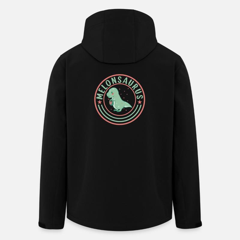 Watermelonsaurus Vegetarian T Rex - Men’s Recycled Softshell Jacket by Stanley/Stella - black
