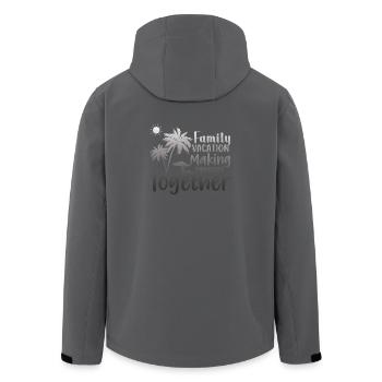Vacances en famille Créer des souvenirs ensemble - Veste softshell homme en polyester recyclé Stanley/Stella - noir - Dos - AI Model Male 185 light (185cm)