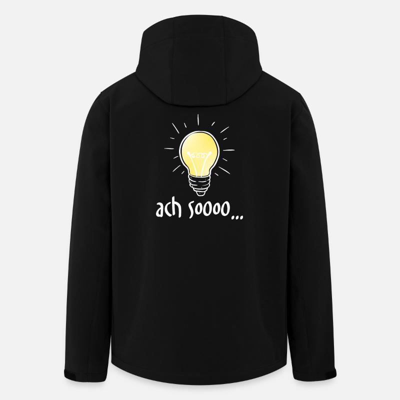 Ach Soooo... - Recycelte Männer Softshell-Jacke von Stanley/Stella - Schwarz