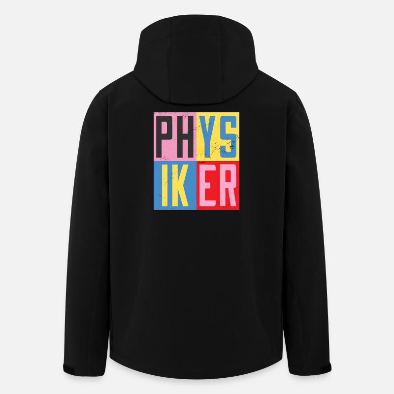 Physiker Design - Recycelte Männer Softshell-Jacke von Stanley/Stella - Schwarz