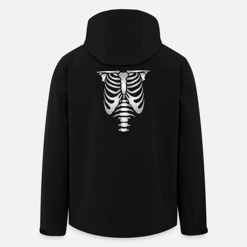Human skeleton bones torso - Men’s Recycled Softshell Jacket by Stanley/Stella - black