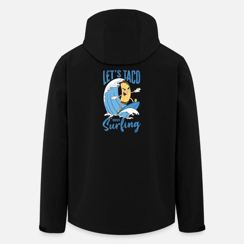 Let's Taco Bout Surfing Lover - Recycelte Männer Softshell-Jacke von Stanley/Stella - Schwarz
