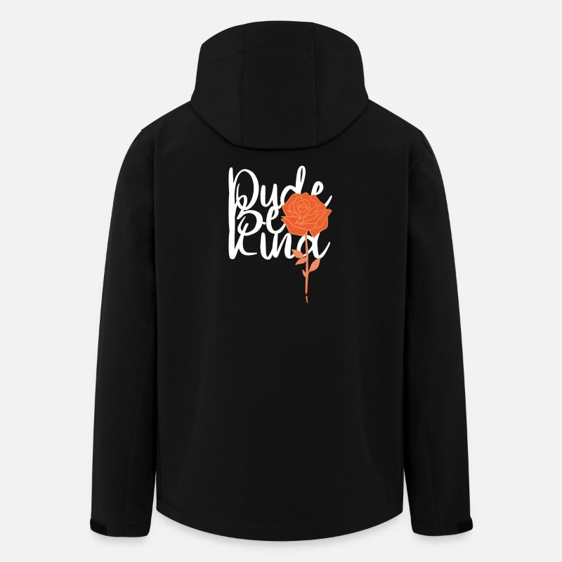 Dude Be Kind No Bullying - Veste softshell homme en polyester recyclé Stanley/Stella - noir