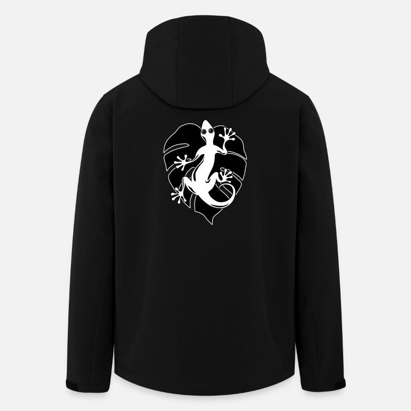 Salamandre et feuille - Veste softshell homme en polyester recyclé Stanley/Stella - noir