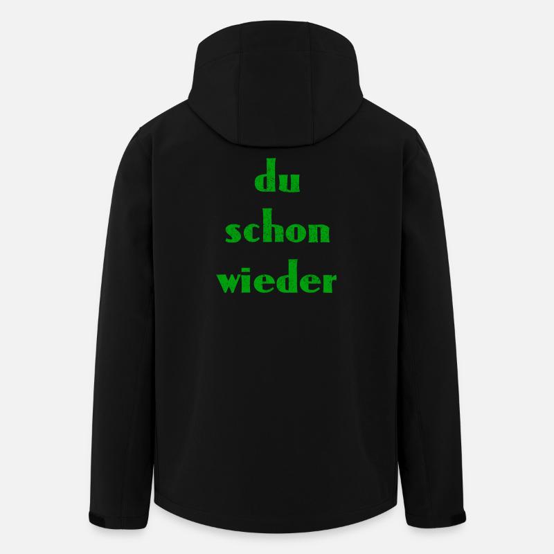 du schon wieder - Recycelte Männer Softshell-Jacke von Stanley/Stella - Schwarz