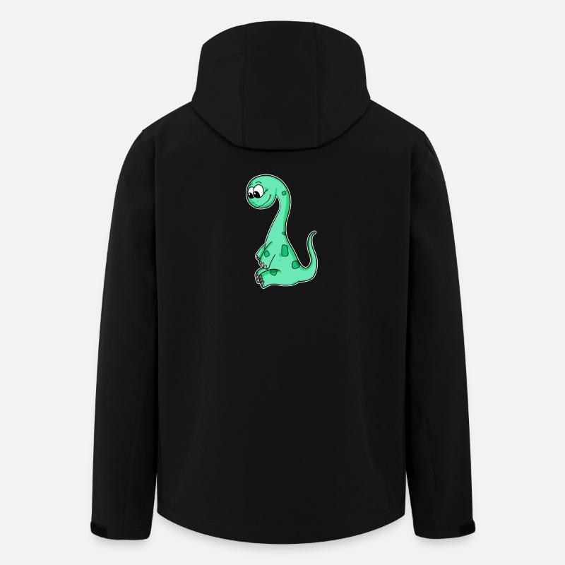 Dinosaur motif - Men’s Recycled Softshell Jacket by Stanley/Stella - black