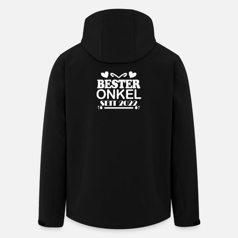 Bester Onkel seit 2022 - Recycelte Männer Softshell-Jacke von Stanley/Stella - Schwarz