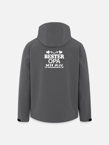 Bester Opa seit 2022 - Recycelte Männer Softshell-Jacke von Stanley/Stella - Schwarz
