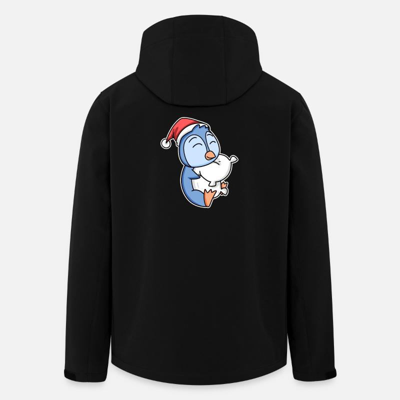 Pingouin Noël Sommeil Sommeil Sommeil - Veste softshell homme en polyester recyclé Stanley/Stella - noir