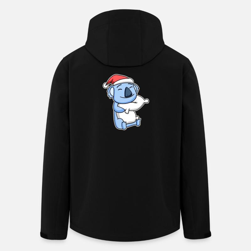 Koala Christmas Sleep Sleep Sleep - Men’s Recycled Softshell Jacket by Stanley/Stella - black