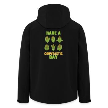 Passez une journée de corntastic - Veste softshell homme en polyester recyclé Stanley/Stella - noir - Dos - AI Model Male 185 light (185cm)