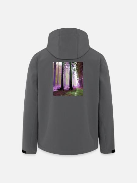 Haunted Cloud Forest - Men’s Recycled Softshell Jacket by Stanley/Stella - black