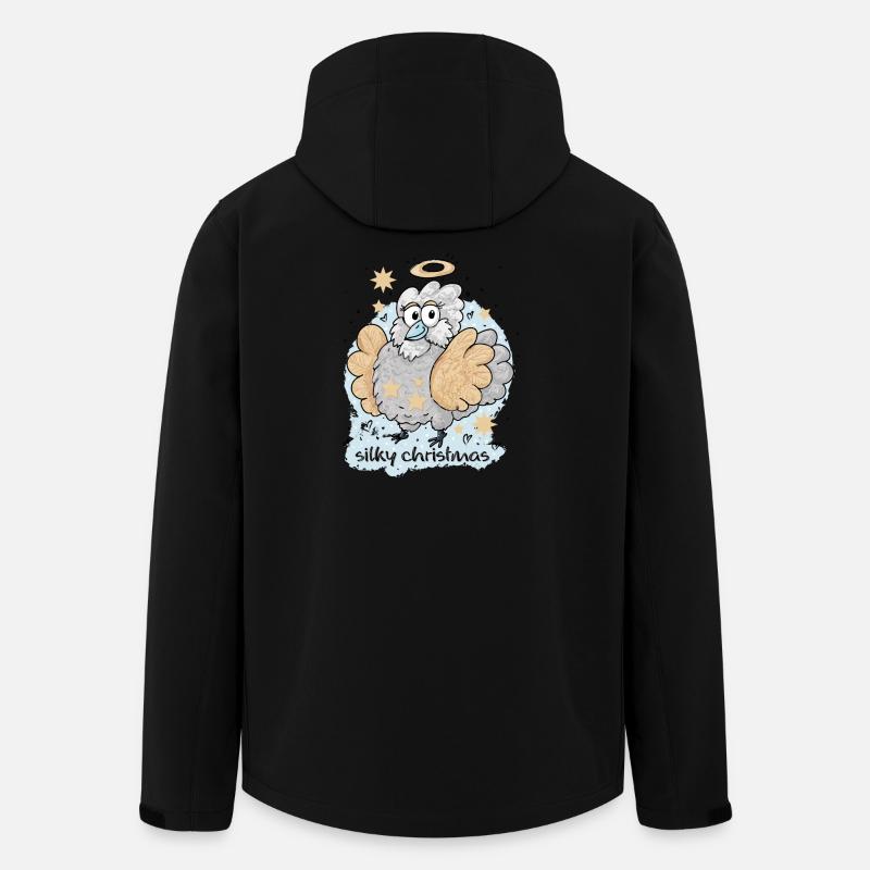 Seidige Weihnachten - Recycelte Männer Softshell-Jacke von Stanley/Stella - Schwarz