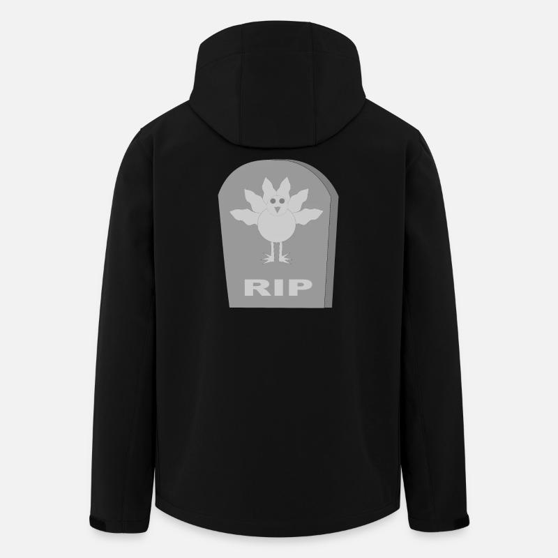 Gothic Alternative dead Christmas Turkey RIP - Men’s Recycled Softshell Jacket by Stanley/Stella - black