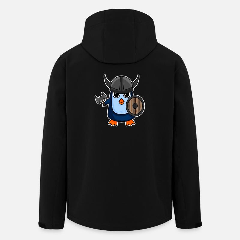 Viking Penguin Motif - Men’s Recycled Softshell Jacket by Stanley/Stella - black