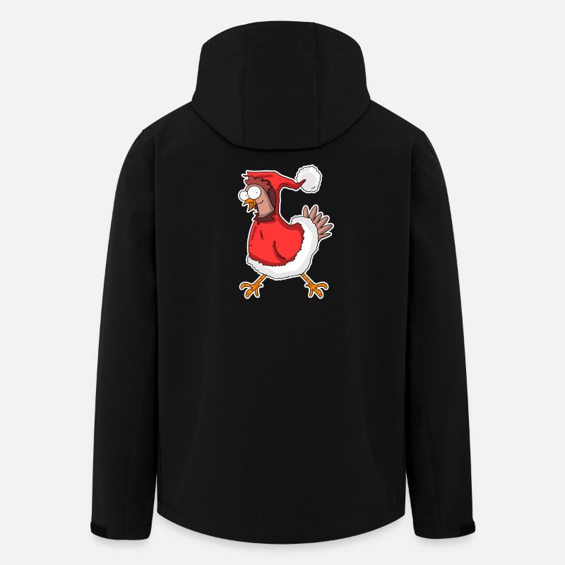 Poulet de Noël - Veste softshell homme en polyester recyclé Stanley/Stella - noir