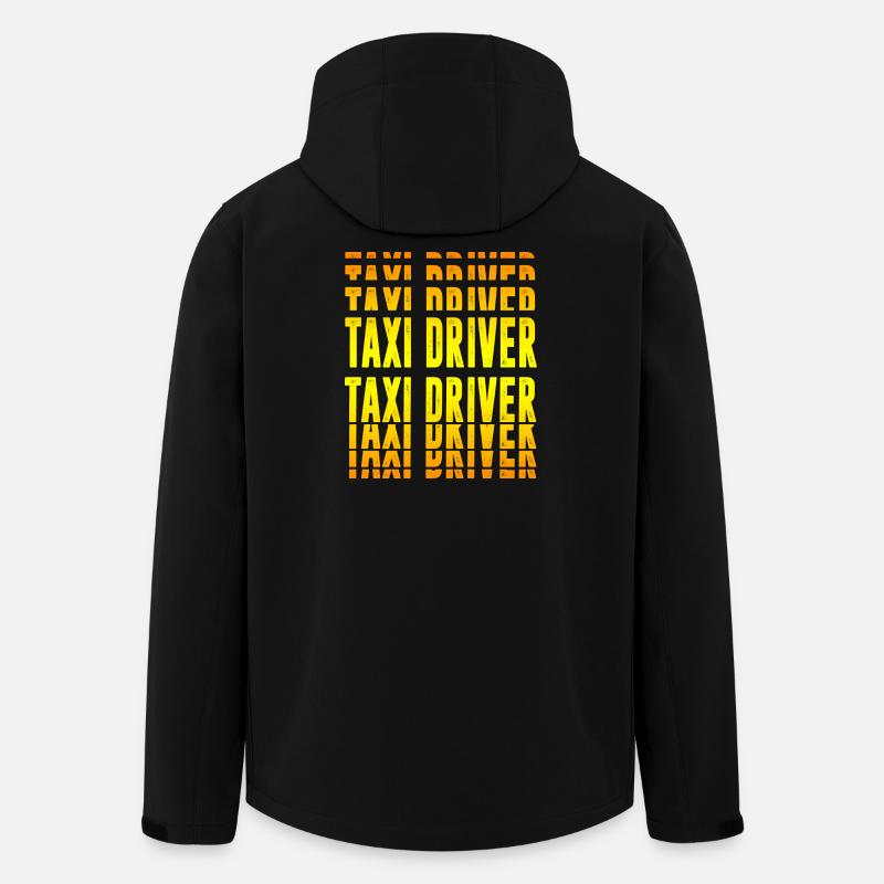 Design de chauffeur de taxi - Veste softshell homme en polyester recyclé Stanley/Stella - noir