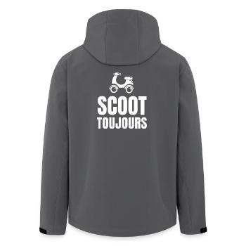 scooter, faire du scooter - Veste softshell homme en polyester recyclé Stanley/Stella - charbon - Dos - AI Model Male 185 light (185cm)