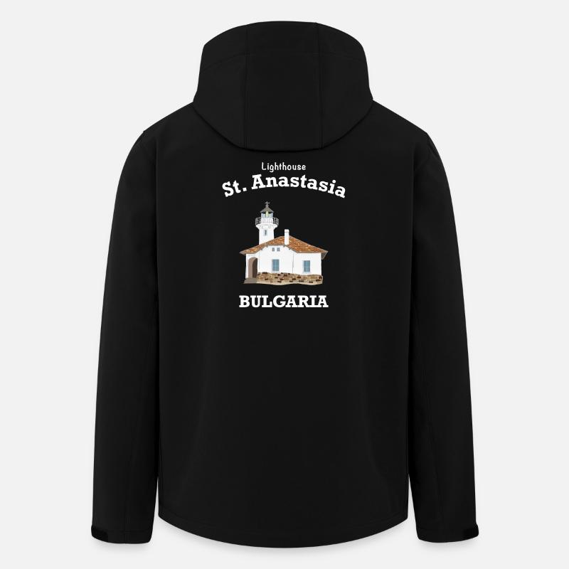 Bulgarien Leuchtturm Klosterinsel St. Anastasia - Recycelte Männer Softshell-Jacke von Stanley/Stella - Schwarz