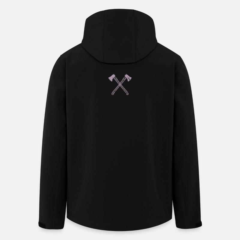 Axt gekreuzte Äxte - Recycelte Männer Softshell-Jacke von Stanley/Stella - Schwarz