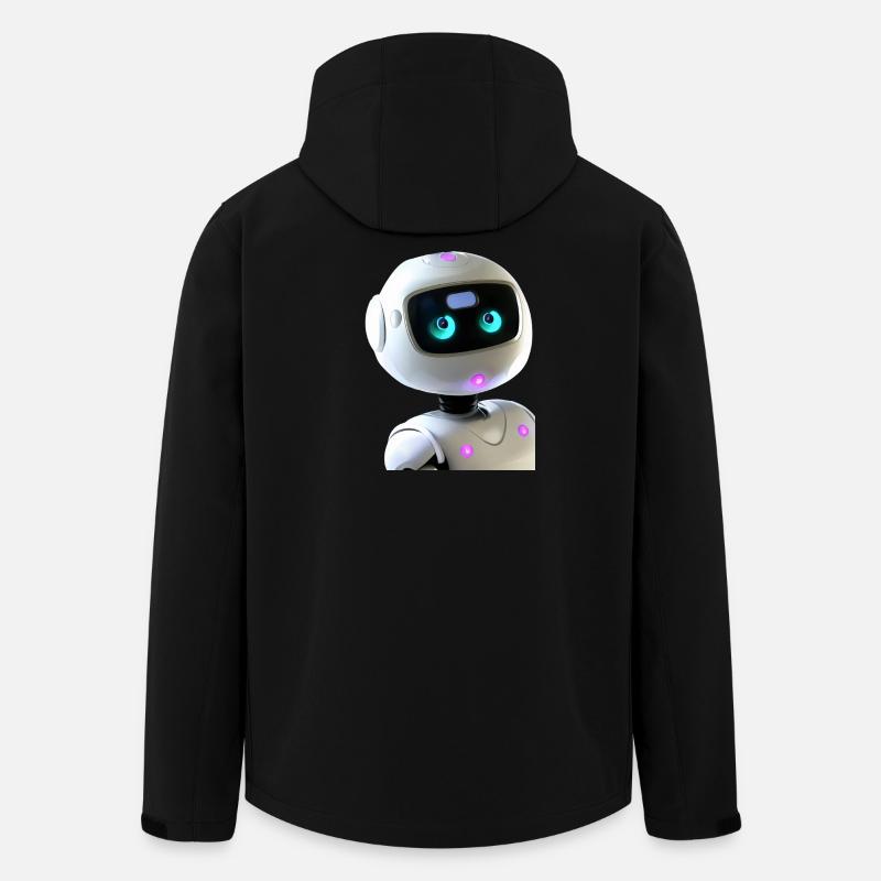Futuristic Humanoid Robot - Men’s Recycled Softshell Jacket by Stanley/Stella - black