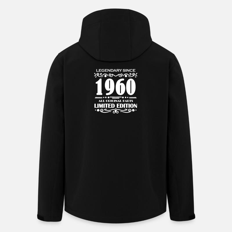 1960 - né en 1960 - Veste softshell homme en polyester recyclé Stanley/Stella - noir