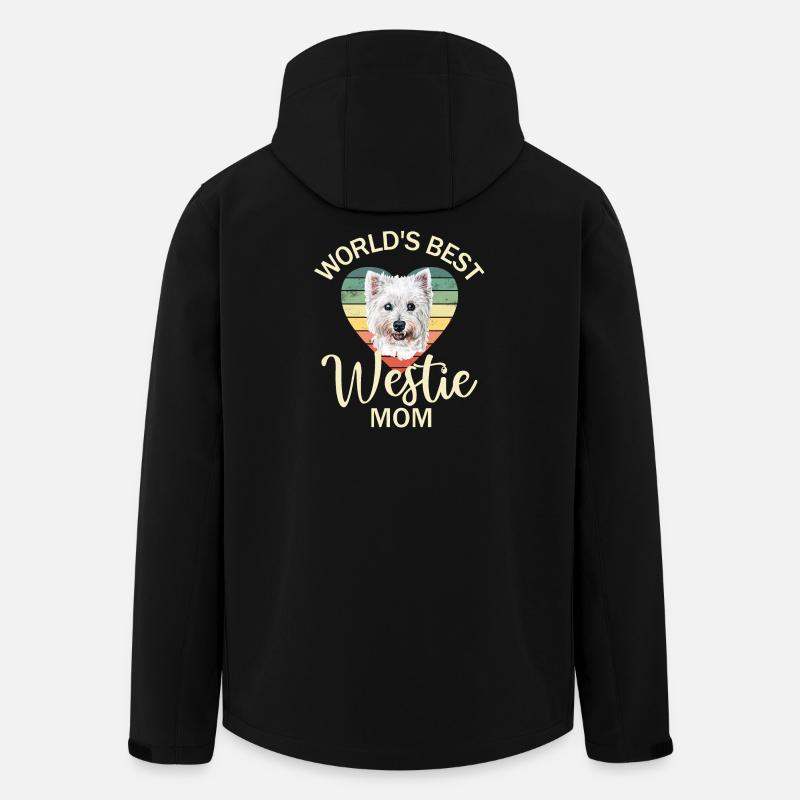 West Highland White Terrier - Men’s Recycled Softshell Jacket by Stanley/Stella - black