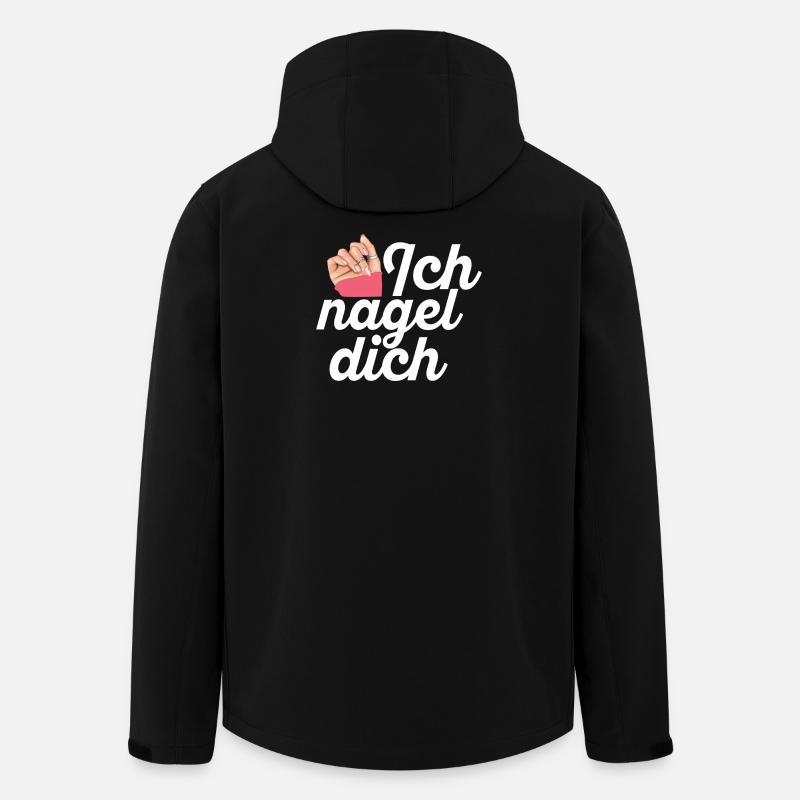 Ich Nagel Dich Nageldesignerin - Recycelte Männer Softshell-Jacke von Stanley/Stella - Schwarz