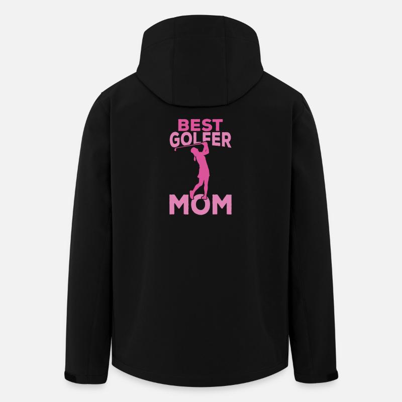 Mama Golferin - Recycelte Männer Softshell-Jacke von Stanley/Stella - Schwarz