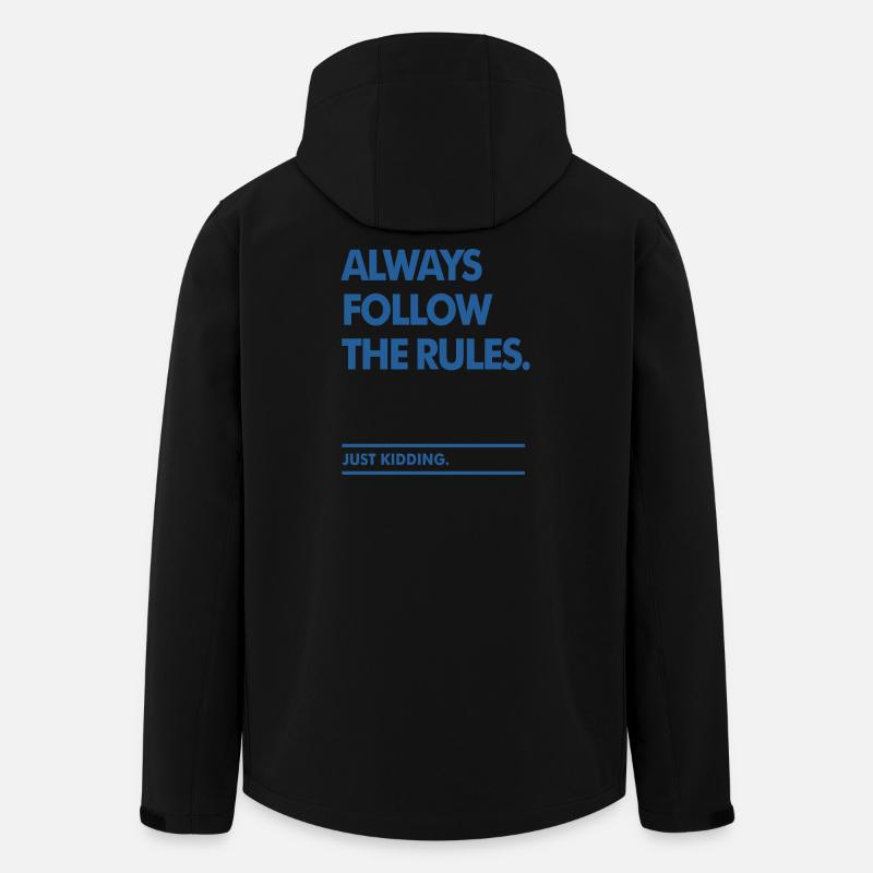 Befolgen Sie die Regeln - Recycelte Männer Softshell-Jacke von Stanley/Stella - Schwarz