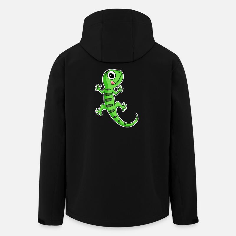 Lézard Gecko - Veste softshell homme en polyester recyclé Stanley/Stella - noir